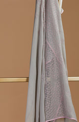 Tassar Hand Embroidery Unstitched Suit Set