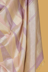 Mauve Kanjeevaram Silk Sari