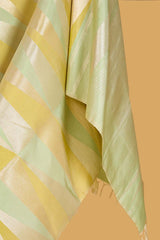 Pastel Green Silk Kanjeevaram Sari