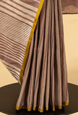 Dull Rose Banarasi Silk Sari