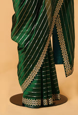 Green Gota Patti Silk Sari 27