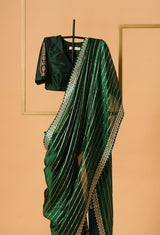 Green Gota Patti Silk Sari 27