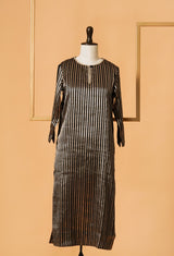 Black Banarasi Kurta with Pants 37