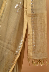 Gota Patti Cotton Tissue Sari