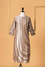 Beige Chanderi Kurta with Pants 38
