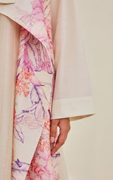 Chanderi Printed Sleeveless Kurta With Lapel Collar Soft Summer Jacket