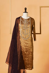Tissue Hand Embroidered Suit Set