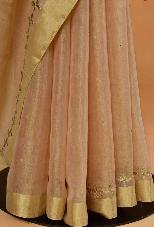 Gota Patti Cotton Tissue Sari
