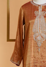 Tissue Hand embroidered Suit Set
