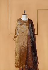 Tissue Hand embroidered Suit set