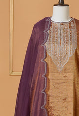 Tissue Machine Embroidered Suit set