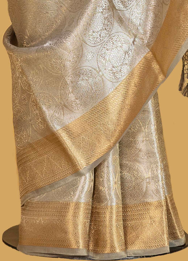 Gold Silver Tissue Banarasi Sari