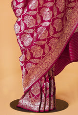Raani Silk Banarsi Cutwork Sari 9