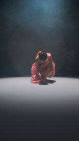 Dusty Pink Banarasi Organza Sari