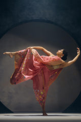Dusty Pink Banarasi Organza Sari