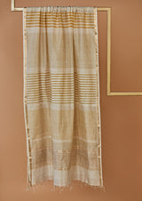 Yellow Chanderi Block Print & Mukaish Dupatta  from our collection "Lakeerein"