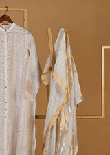 Chanderi Cotton Semistitched Suit set