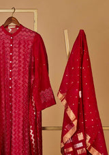 Chanderi Cotton Semistitched Suit set