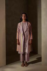 Mauve Chanderi Jaamdani Suit