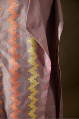 Mauve Chanderi Jaamdani Suit